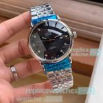 Replica Omega De Ville Automatic Watch - Black Dial Stainless Steel 41mm